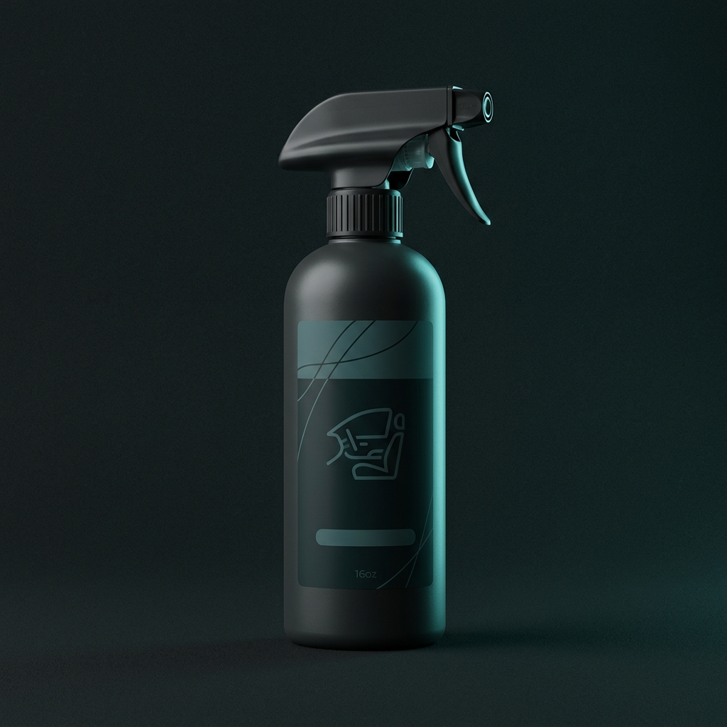 16oz interior detailer spray bottle with matte black trigger sprayer